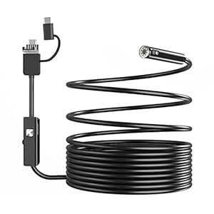 Borescopen 8 mm dubbele lens 3 in 1 Type-C USB 2.0MP-endoscoop, 2/5/10M Android mobiele telefoon riool HD…