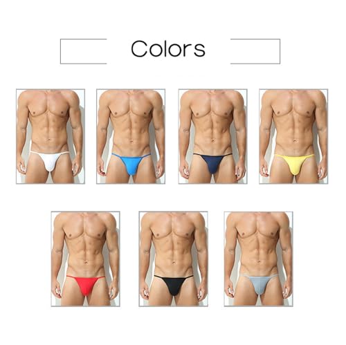 Men's Sexy Ice Silk Bikini Underwear U-convex Pouch Briefs Lingerie3