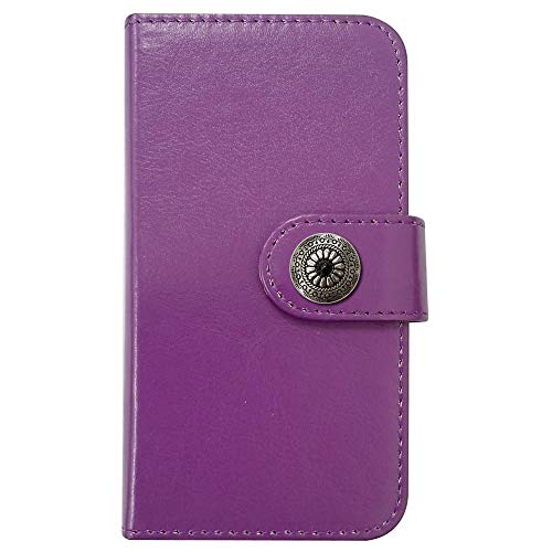 sslink iPhone17 Pro Max アイフォン17プロマックス 対応 手帳型 スマホ ケース (パープル) コンチョ デコアクセサリー カバー PUレザーケース 手帳型ケース 手帳式 ダイアリータイプ ネイティブ 04