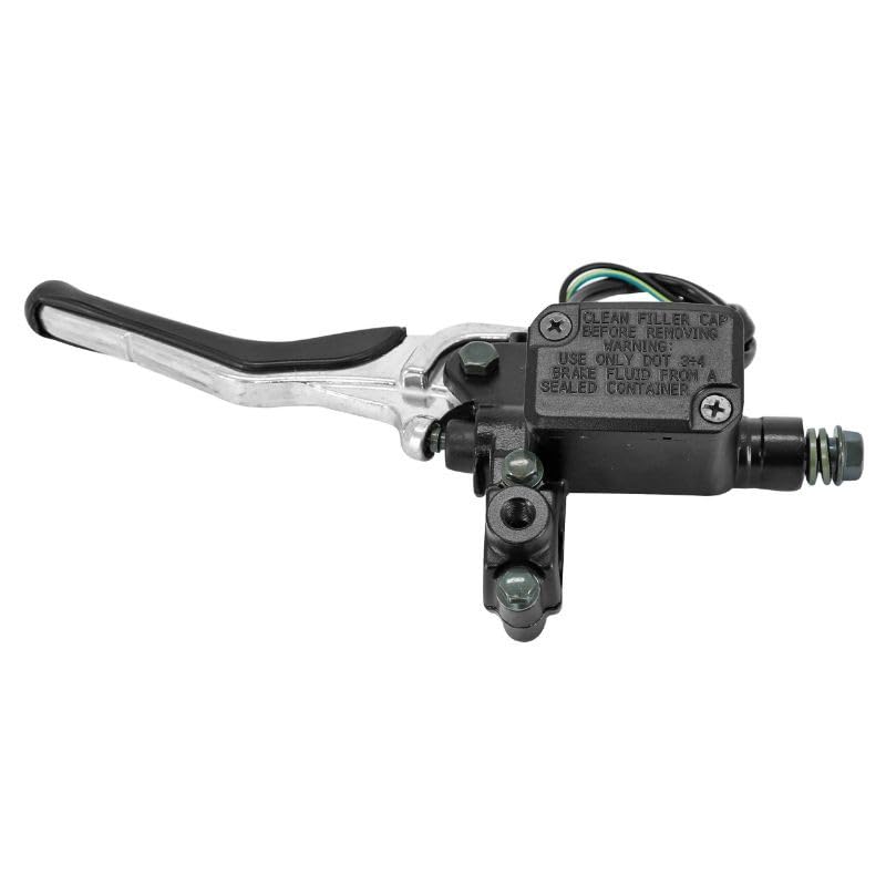 cyclingcolors leva pompa freno moto scooter ciclomotore compatibile con yamaha aerox mbk nitro nero argento sinistra Cilindro Maestro