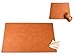 Produktbild Schreibtischunterlagen Set aus recyceltem Leder - 60x40cm braun