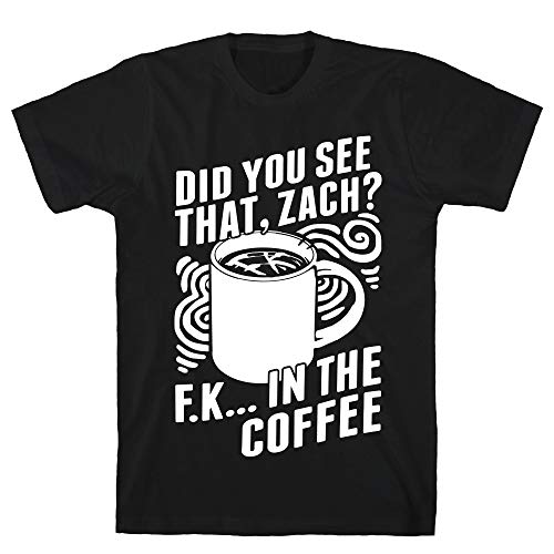 LookHUMAN Did You See That, Zach? 2X Black Men's Cotton Tee