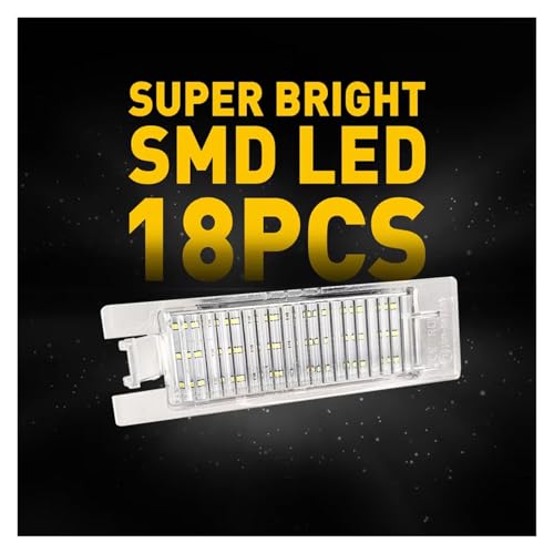 Bombilla LED para matrícula de Chevrolet Camaro Volt Malibu 6000K blanca Canbus sin error 2 uds 3
