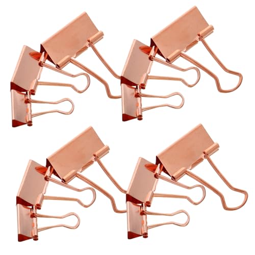 Clips papier rose doré pour optimiser le bureau et l'école