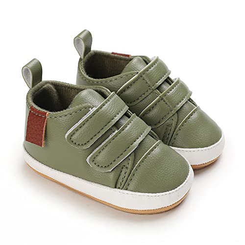 Image of Clowora Baby Boys Girls Shoes Non-Slip Rubber Sole Sneakers Infant First Walking Toddler Crib Shoes Newborn Loafers Flats.