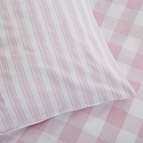 Parure de lit 200x220 Catherine Lansfield rose pour en finir avec le linge terne
