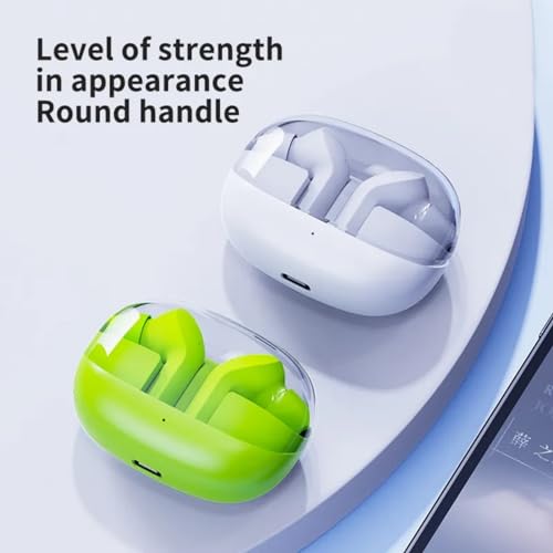 Image of G2 Transparent Earbuds 30 Hours Playtime, Bluetooth 5.3 + ENC, 13mm HD BASS Drivers, IPX5 Sweat-Proof,Built-in Mic for Android & iOS