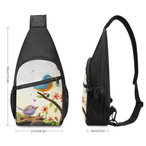 Birds And Butterflies Sling Bag mochila deportiva para senderismo miniatura 2
