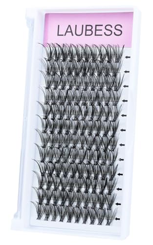 Image of Eyelash Clusters LAUBESS Lash Clusters Individual Lashes Cluster Eyelash Extensions DIY at Home Waterproof Cluster Lashes (30D-D-16)
