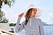 Women's Beach Hat - UPF 50+ Sun Protection - Brittany in White