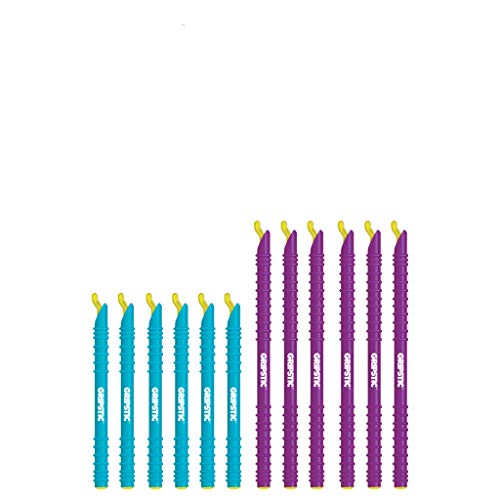 GripStic Bag Sealer. Reusable Chip Clips, Bag Clips. Patented. Airtight & Waterproof Seal on Food Storage Bags, Kids Snacks & More. Near Zero Waste. 12ct Small