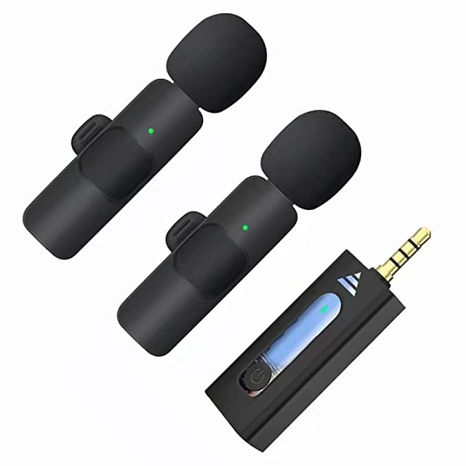 K35 Dual 2 Wireless Microphone Android Smartphones Camera Wireless Mic_C04 Amazon.in Musical