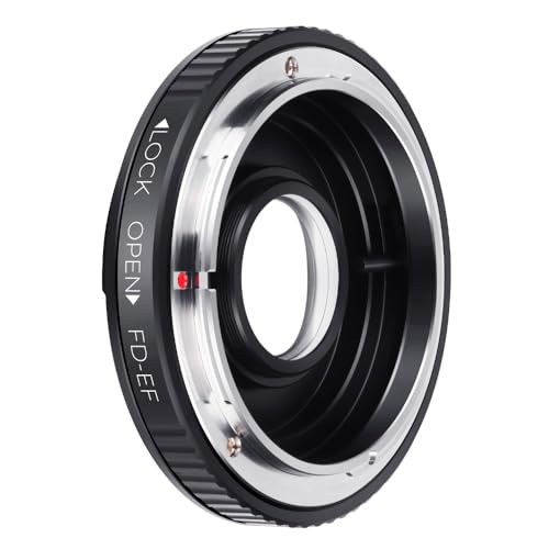 K&F CONCEPT Bague Adaptation Objectif Adaptateur de Monture Compatible avec Objectif compatibile Con Canon FD FL vers Caméra compatibile Con Canon EF EF-S en Métal