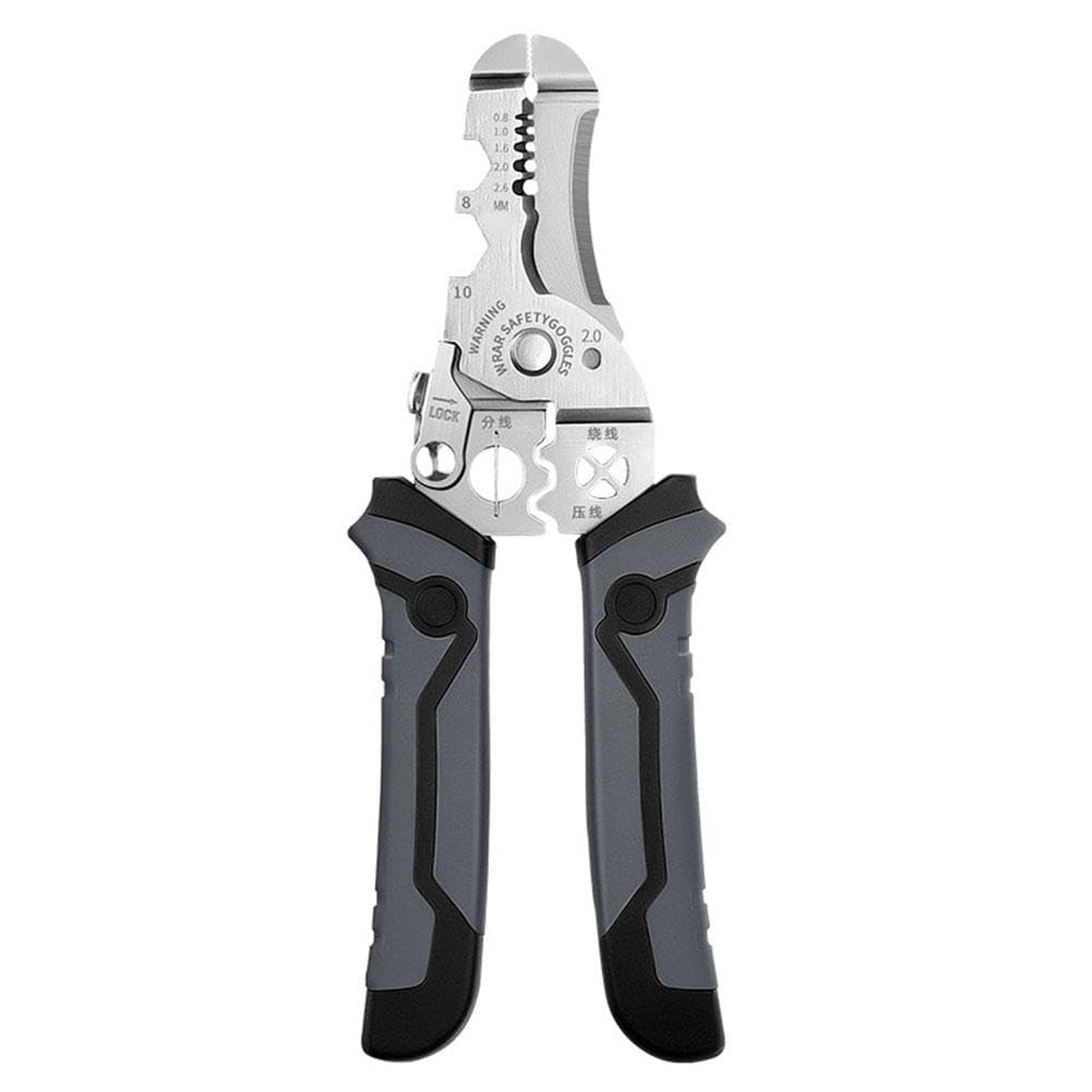 Pince à Dénuder 8 En 1 Avec Testeur De Tension, Pince à Dénuder 8 En 1, Pince Multifonctionnelle - Bricolage