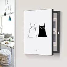 Electrical Panel Cover Decorative Wall Mounted Hidden Meter Meter Box Decorative Painting, Fuse Box Cover Cabinet Crystal Porcelain PaintingBlack-A1,50 * 70cm/19.7 * 27.6in