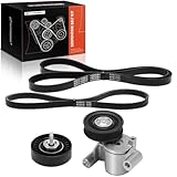 A-Premium Engine Serpentine Belt Drive Kit Compatible with Ford Explorer 2013-2018, Fusion 2014-2020, Edge 2016-2018, Taurus 2013-2017, Special Service Police Sedan & Lincoln MKZ 2013-2018, MKT - 2.0L