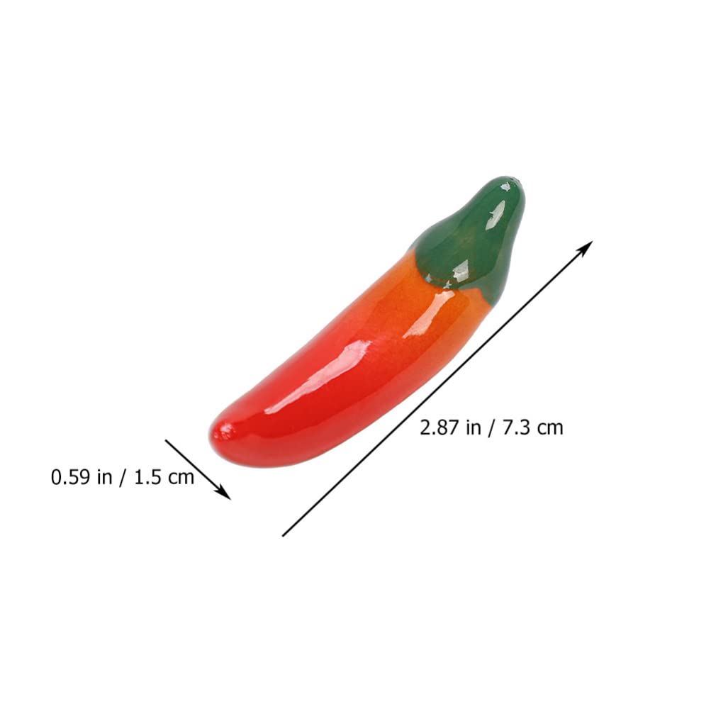 Générique Lot de 6 Supports de Baguettes en céramique en Forme de poivron, Support de Baguettes, Design végétal, présentoir de Plateaux de Baguettes