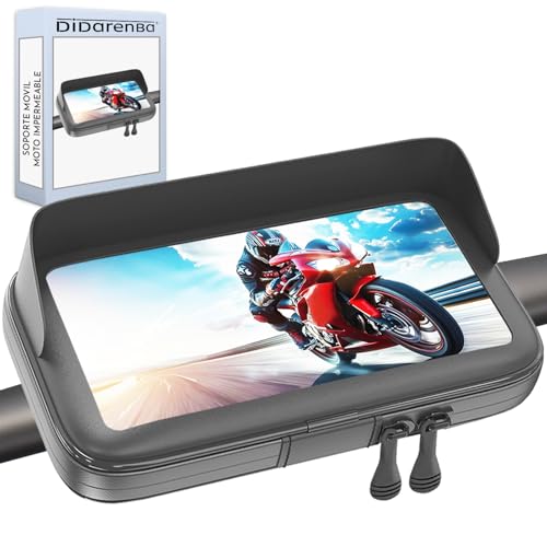 Didarenba Soporte movil Moto Bicicleta Impermeable Funda Compatible con Smartphones de hasta 7.5'