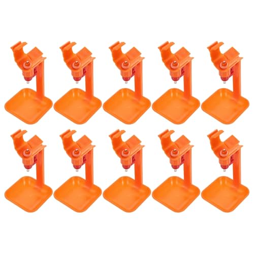 Abreuvoir automatique à tétines MAGICLULU en plastique haute densité pour volailles, lot de 10 - 2