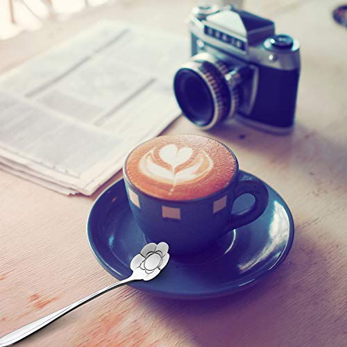 Chengu 8541930307 8 Pieces Flower Spoon Coffee Teaspoon Set Stainless Steel Tableware Creative Sugar Tea Stir Bar Stirring Spoon thumb #5