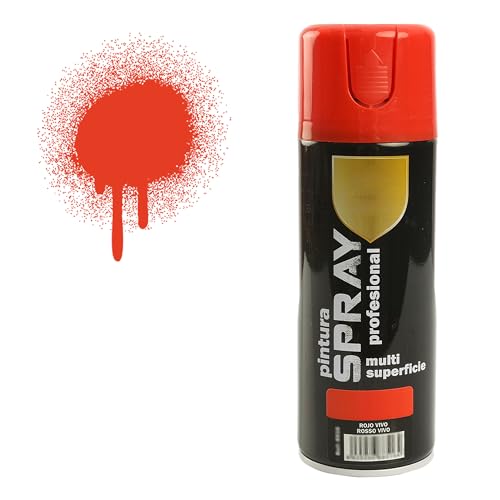 H HANSEL HOME Pintura Spray Rojo Vivo 400 Ml