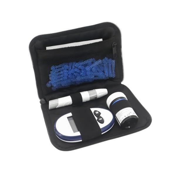 Hooshion Diabetic Supplies Travel Case, Diabetes Testing Kit Case, Diabetic Supply Organizer Bag, Diabetes Travel Case, Blood Glucose Meter Storage Bag