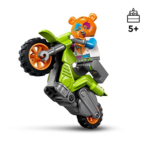 LEGO 60356 City Stuntz Stunt Bike Orso, Set Espansione con Moto Giocattolo a Motore Carica e Vai per Salti e Acrobazie, Giochi per Bambini dai 5 Anni, Piccole Idee Regalo - Immagine 1