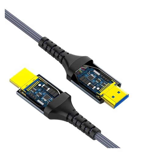 Cable De Fibra Óptica HDMI 2.1 8K, 60 Hz, 4K, 120 Hz, HDR Dinámico/eARC/HDCP 2.3, Compatible Con Televisores LG, Samsung Y Sony, PS5 Y Blu-ray.(1m)