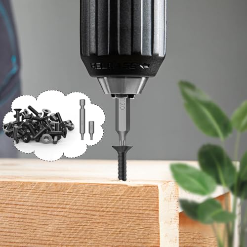 TXXATX 30 Stück Senkkopfschrauben M4 Edelstahl A2 V2A Senkkopf Torx Schrauben M4 x 12 mm Maschinenschrauben Schwarz Schraube Möbelschrauben Edelstahlschrauben Flachkopfschrauben mit T20 Torx Bit