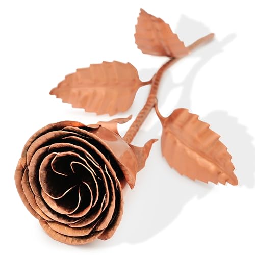 Copper Rose - Copper Gifts For Her, Copper Anniversary Gifts For Her, 7 Year...