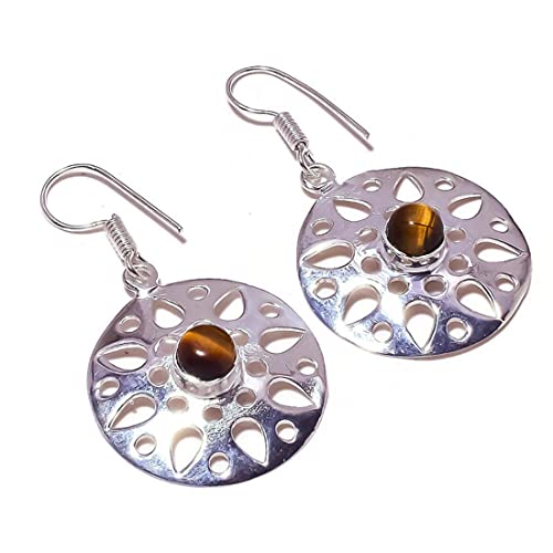 Natural Golden Tigers Eye Cabochon Round...