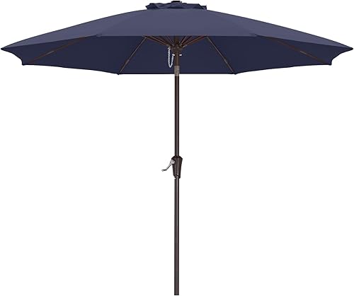Miniatura 18 de ABCCANOPY Sombrilla de patio al aire libre de 7.5 pies, sombrilla de mesa con protección UV con manivela para una fácil instalación, adecuada