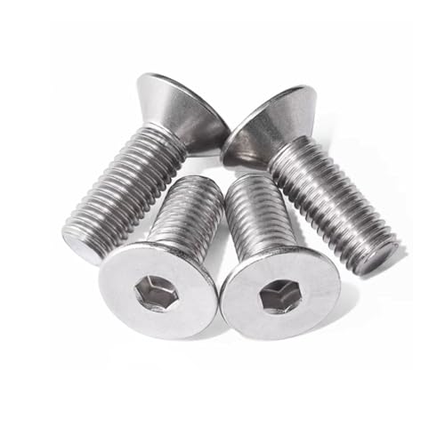 LIANRISES 50 Tornillos M5 Tornillos De Cabeza Avellanada Phillips 5mm X 16mm Tornillos Cabeza Plana