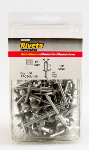 Surebonder FPC84A-100 1/4-inch Aluminum Short Rivets (100 per box)