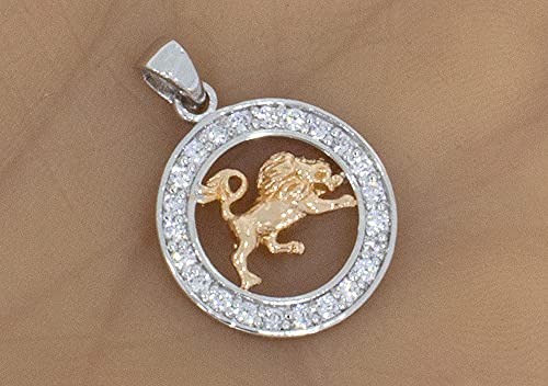 Segno Zodiacale Leone Ciondolo in Argento 925