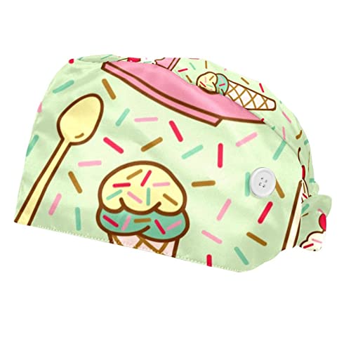Chapeaux bouffants JDEZ 2PCS avec bandeau anti-transpiration pour le travail
