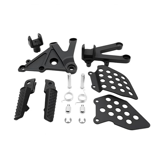 Image of Motorcycles Front Footpegs Footrest Bracket for Honda CBR600RR CBR 600RR 2003-2006 2004 2005 Matte Black