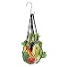 shuwen mangiatoia per polli, Sacchetto Verdure Pollo Trattamento Frutta Trattatore Frutta Holder Appeso Strumento Alimentazione Coop,per Galline Anatra D'Oca .(Nero)