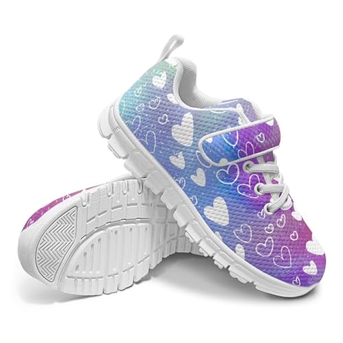 Girls Cute Heart Sneakers Kids Single Buckle Sneakers Children Low Top Breathable Running Mesh Shoes4