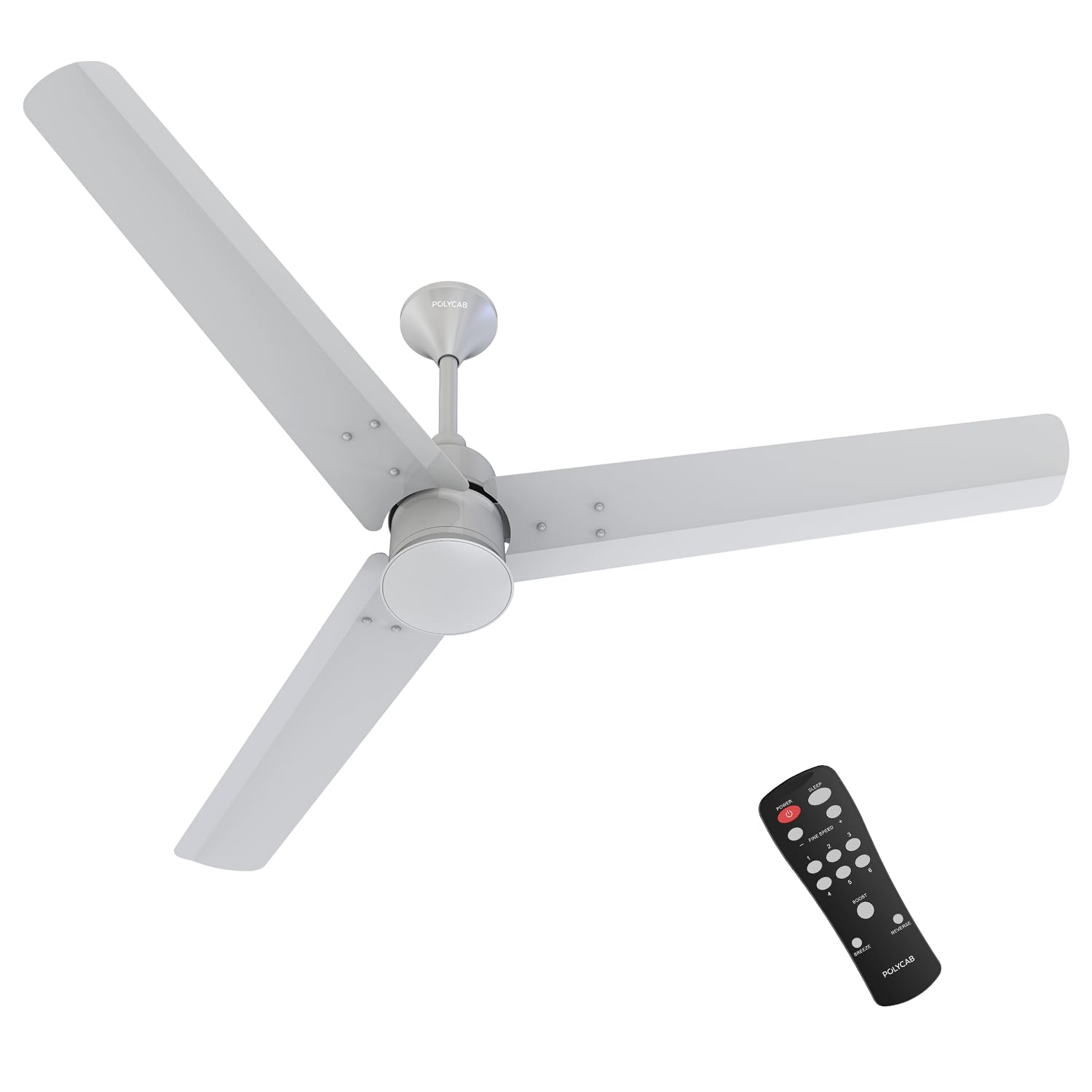 Polycab Silencio Mini 1200mm Advanced BLDC 5 Star Rated Ceiling Fan wi