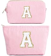 Borsa Tela Personalizzata Con Iniziali - Shopper Donna + Borsetta Cosmetici | Regalo Per Mamma, Amiche, Compleanni