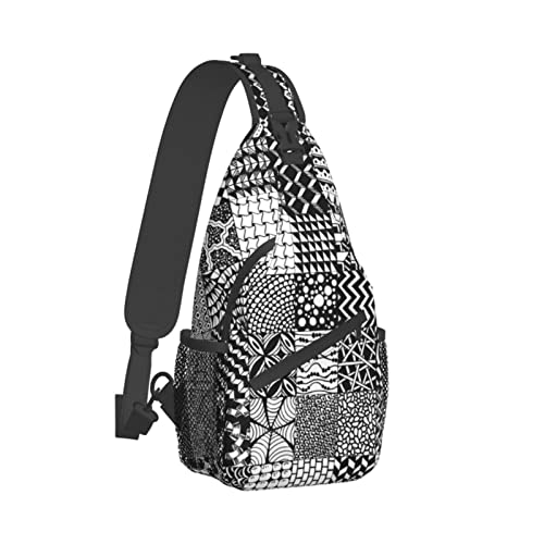 Sac à bandoulière imprimé compact pour éviter le mal de dos - 2