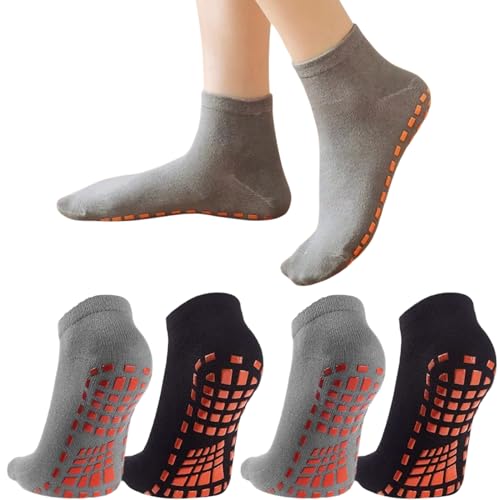ZDL Calcetines Antideslizantes,Calcetines Pilates Yoga,Calcetines Antideslizantes para Hombre Mujer,Calcetines Antideslizantes de Agarre para Yoga, Pilates, para Mujeres y Hombres