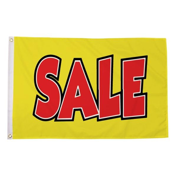 Sale Yellow Flag 5ft x 3ft (150cm x 90cm)