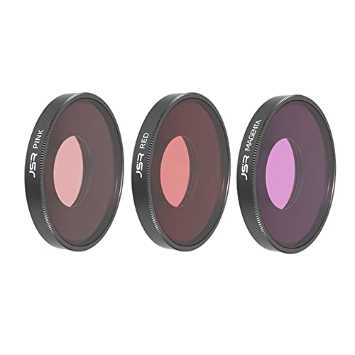 DJI OSMO Action 3 専用 フィルター OSMO Action 3 用 UV CPL ND ND/PLフィルターアクセサリー (ダイビング赤 +ダイビングピンク +ダイビング紫)
