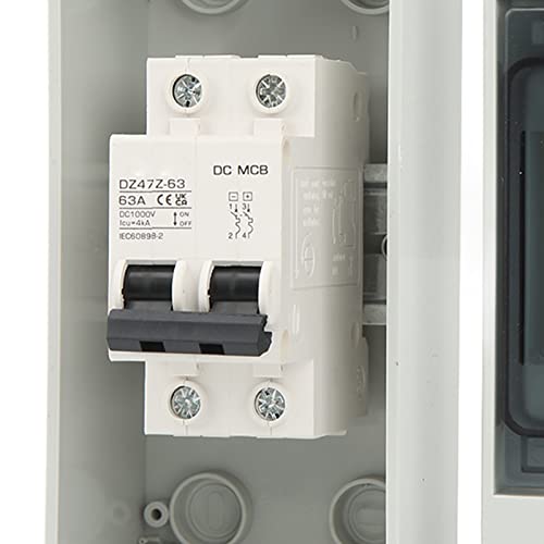 Dc Miniature Circuit Breaker 2P 1000V 63A Isolation Switch With Ip65 Waterproof Box Din Rail Dc Disconnect Switch For Pv Solar System #TOP1