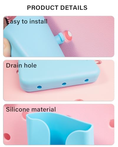 Image of Silicone Phone Holder for Bogg Bag, Phone Case Holder Charms Compatible with Bogg Bags,Cell Phones Holder for Bogg Bag,Charms Key Holder Insert Carabiner Keychain for Bogg Bags Accessories(Blue)