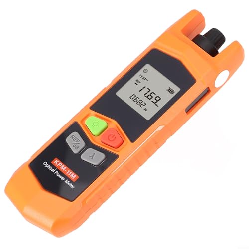 Medidor de potencia óptica de fibra ligera con diseño ergonómico, rango de 70 a +6 dBm y funcionalidad de apagado automático ahorro de energía