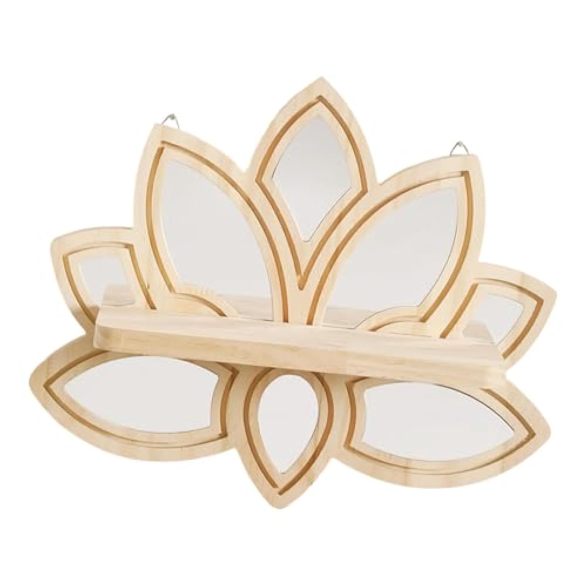 Lotus Wall Shelf Decorative Bohemian Display Rack