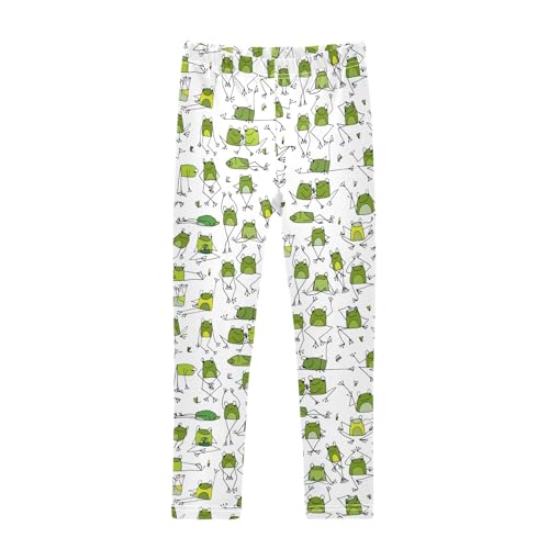 senya Girls Printed Leggings Yoga Pants Cute Whales Childish Starfishes for Kids in 4t to 10 Years, 4T